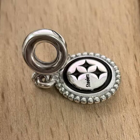 Pandora Pittsburgh Steelers Dangle Charm, S925 Silver Bracelets - Picture 3 of 4